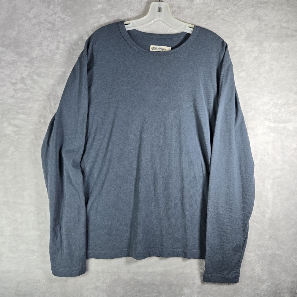 Freenote Cloth Co Long Sleeve T Shirt Mens Size XL Extra Large Blue USA Cotton